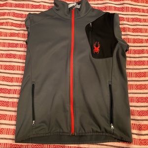 Spyder Grey light zip up sweater
